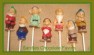 215sp Seven Elves Chocolate or Hard Candy Lollipop Mold